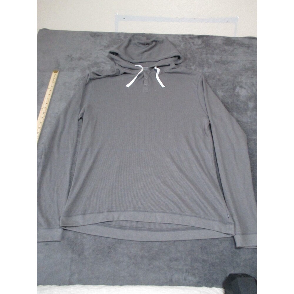 Free Fly Hoodie Mens 3XL Grey Long Sleeve Hooded Pullover Stretch Performance